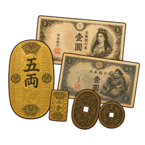 日本の大判・小判・古紙幣・古銭